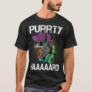 Katzenparty-DJ Purrty Hard Katze T-Shirt