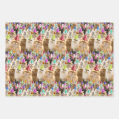 Katzenparty Geschenkpapier Set (Vorderseite)