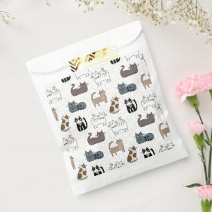 Katzenparty-Geschenktüten, Kätzchen Geschenktütchen