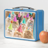 Katzenparty Metall Brotdose (Beispiel)