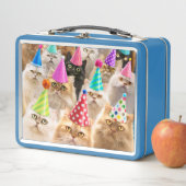 Katzenparty Metall Brotdose (Beispiel)