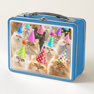 Katzenparty Metall Brotdose