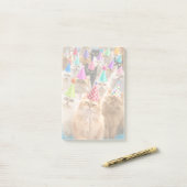 Katzenparty Post-it Klebezettel (Auf Schreibtisch)