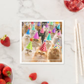 Katzenparty Serviette (Beispiel)