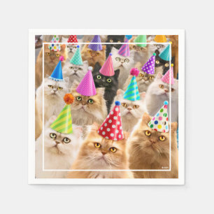 Katzenparty Serviette