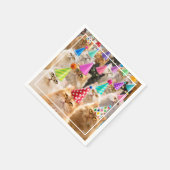 Katzenparty Serviette (Ecke)