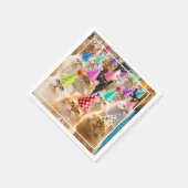 Katzenparty Serviette (Ecke)