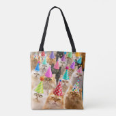 Katzenparty Tasche (Rückseite)