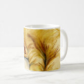 Katzenpastel - Orange Tabby Relaxte Pose Kaffeetasse (VorderseiteRechts)