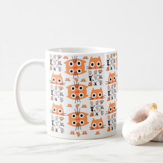 Katzenpasten Tasse (Mit Donut)