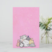 Katzenpavillon Briefpapier (Stehend Vorderseite)