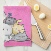 Katzenpavillon Geschirrtuch (Viertel Falte)