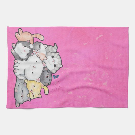 Katzenpavillon Geschirrtuch (Horizontal)