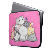 Katzenpavillon Laptopschutzhülle (Vorderseite Links)