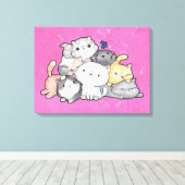 Katzenpavillon Leinwanddruck (Insitu (Holzboden))