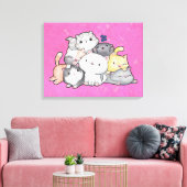 Katzenpavillon Leinwanddruck (Insitu (Wohnzimmer))