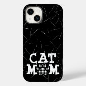 Katzenpawprint Mama mit Katzenhaar Case-Mate iPhone Hülle (Rückseite)