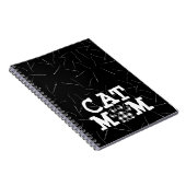 Katzenpawprint Mama mit Katzenhaaren Notizblock (Rechte Seite)