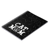 Katzenpawprint Mama mit Katzenhaaren Notizblock (Linke Seite)