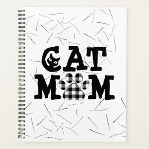 Katzenpawprint Mama mit Katzenhaaren Planer
