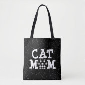 Katzenpawprint Mama mit Katzenhaaren Tasche (Vorderseite)