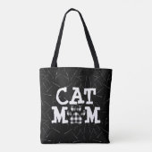 Katzenpawprint Mama mit Katzenhaaren Tasche (Rückseite)