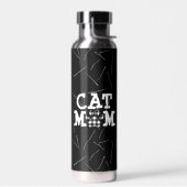 Katzenpawprint Mama mit Katzenhaaren Trinkflasche (Links)