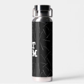 Katzenpawprint Mama mit Katzenhaaren Trinkflasche (Rückseite)