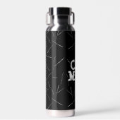 Katzenpawprint Mama mit Katzenhaaren Trinkflasche (Vorne)