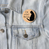 Katzenperson Button (Beispiel)