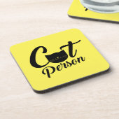 Katzenperson Getränkeuntersetzer (Linke Seite)