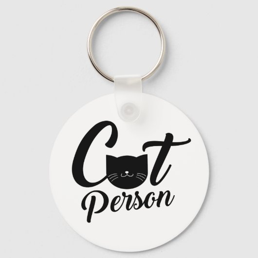 Katzenperson Schlüsselanhänger (Vorderseite)