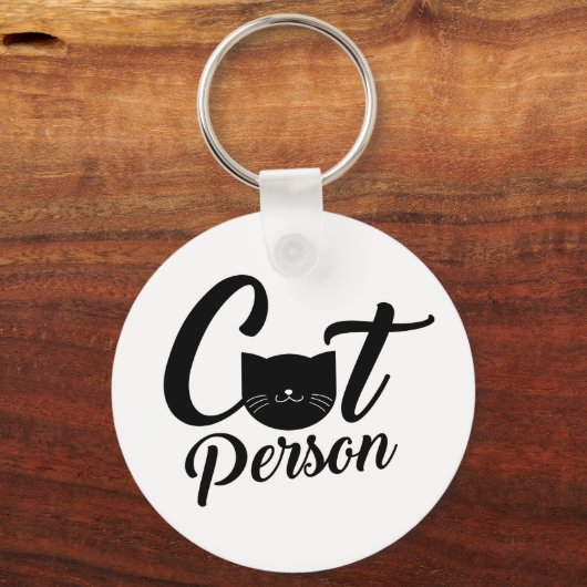 Katzenperson Schlüsselanhänger (Vorderseite)
