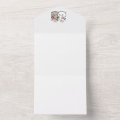 Katzenpfirsich und Goma muchi All In One Einladung (Innen Boden)