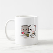 Katzenpfirsich und Goma muchi Kaffeetasse (Links)