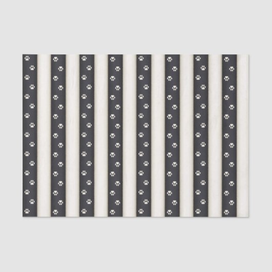 Katzenpflaster druckt schwarze und antike weiße St Seidenpapier (Vorderseite)