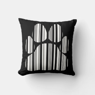KATZENPFOTE BAR CODE Felines Barcode-Druckmuster Kissen