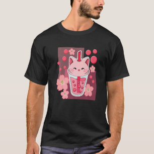 Katzenpfoten Ästhetik Groovy Karton Katze T-Shirt