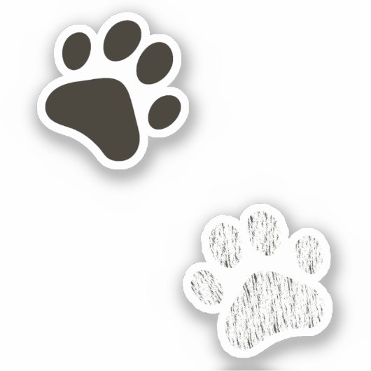 Katzenpfoten-Aufkleber-Packung Aufkleber (Vorderseite)