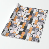 Katzenpfoten-Muster Geschenkpapier (Ungerollt)