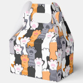 Katzenpfoten-Muster Geschenkschachtel (Vorderseite)