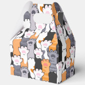 Katzenpfoten-Muster Geschenkschachtel (Rückseite)