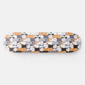 Katzenpfoten-Muster Skateboard (Horizontal)
