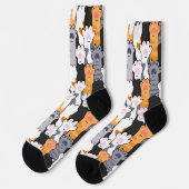 Katzenpfoten-Muster Socken (Linkes Detail)