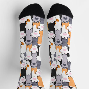 Katzenpfoten-Muster Socken
