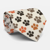 Katzenpfoten-Retro-Anzugkrawatte Krawatte (Gerollt)