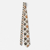 Katzenpfoten-Retro-Anzugkrawatte Krawatte (Rückseite)