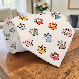 Katzenpfoten Retro Maßanzug Krawatte