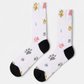 Katzenpfoten Socken (Linkes Detail)