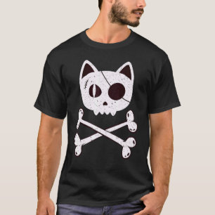 Katzenpirat Halloween-Kostüm für Katzen-Mama Katze T-Shirt
